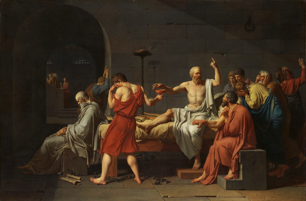 Dipinto morte di Socrate