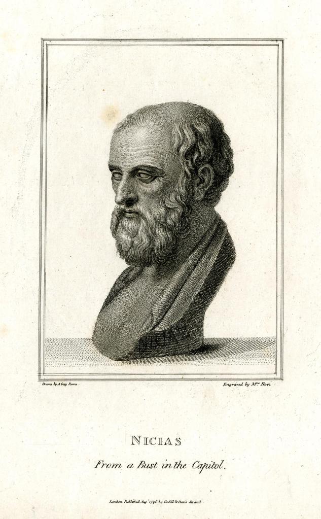 Illustrazione busto di Nicia