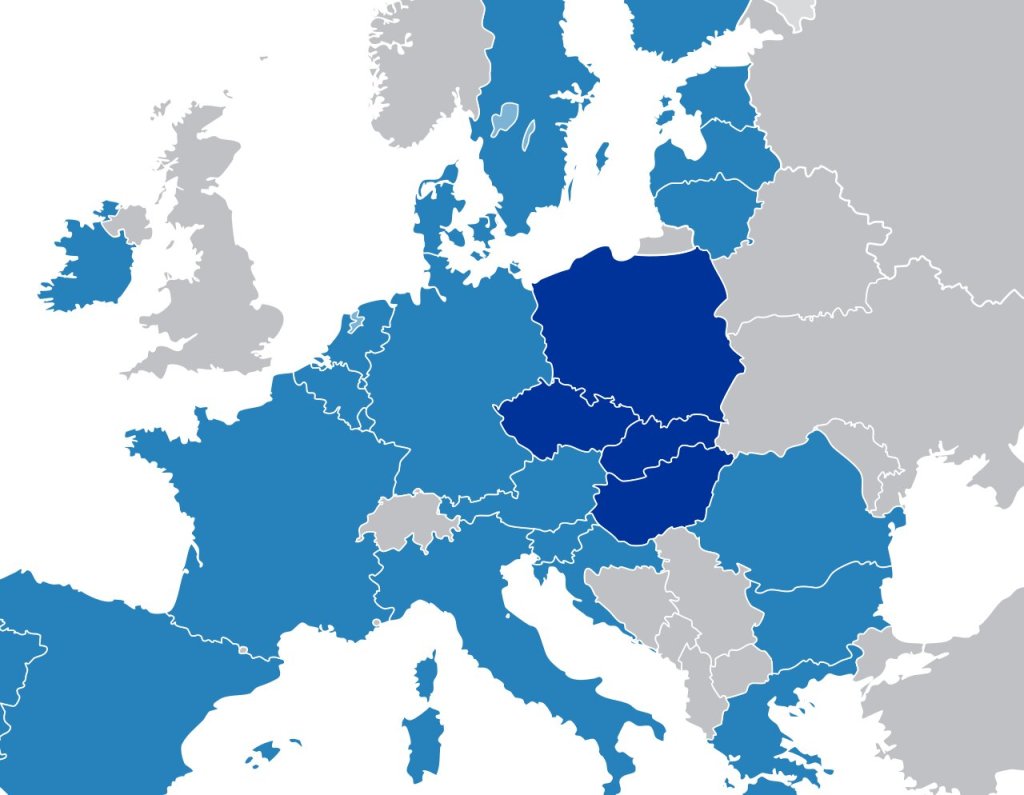 Mappa gruppo Visegrad