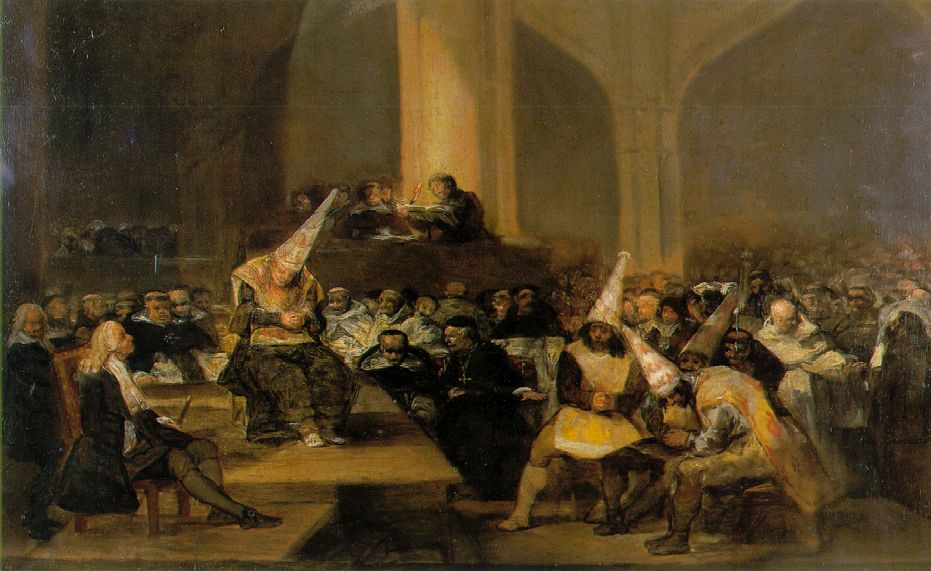 Dipinto inquisizione di Goya