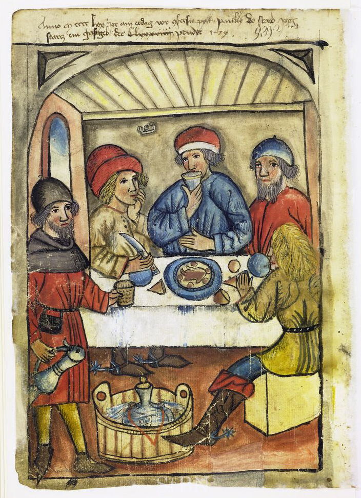 Miniatura taverna XV secolo