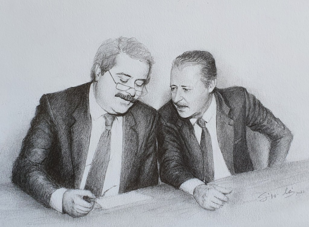 Ritratto di Falcone e Borsellino