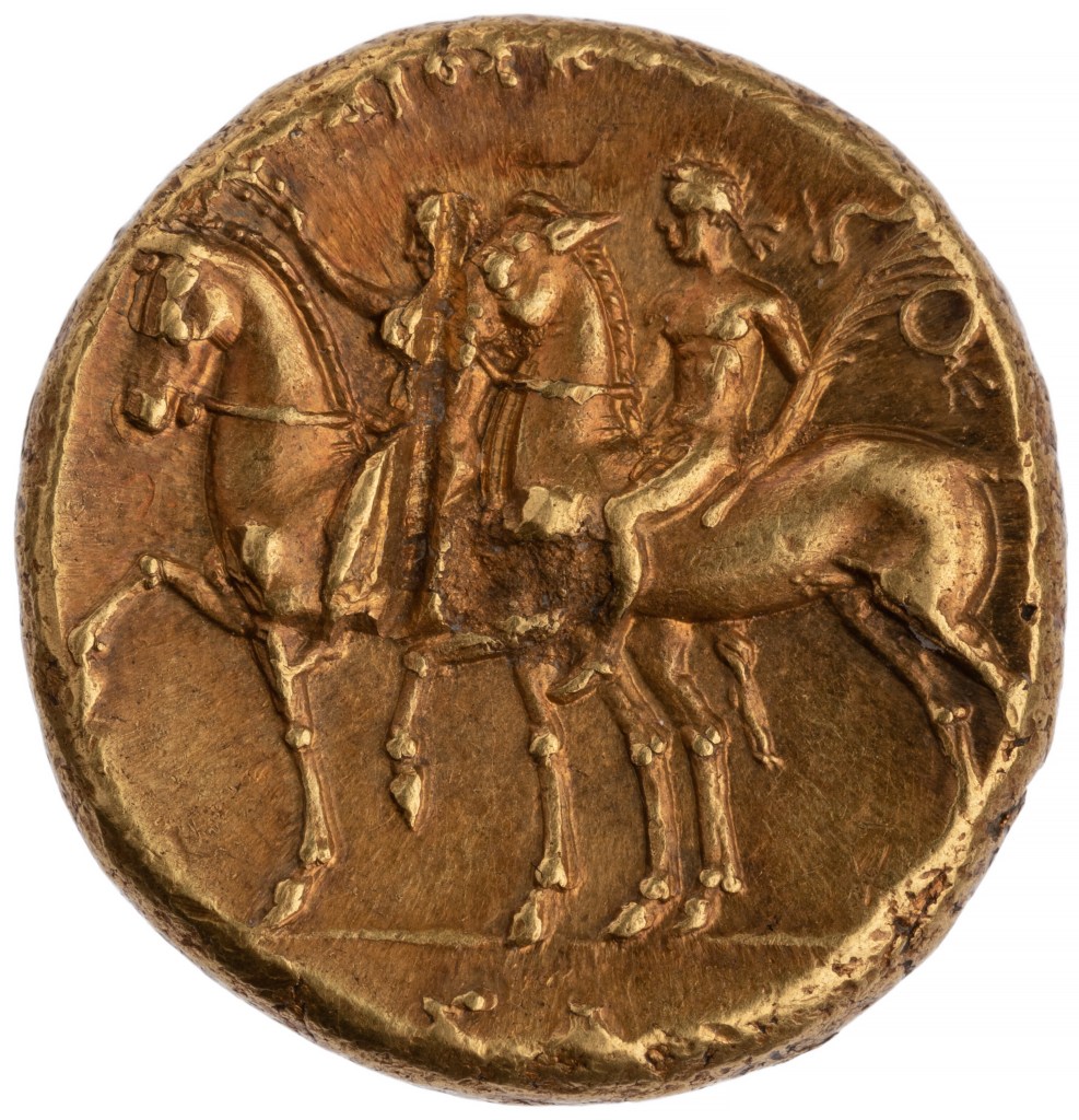 Statere Taranto coi Dioscuri