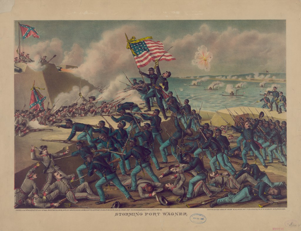 Illustrazione Storming Fort Wagner