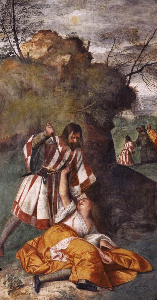 Dipinto marito geloso Tiziano