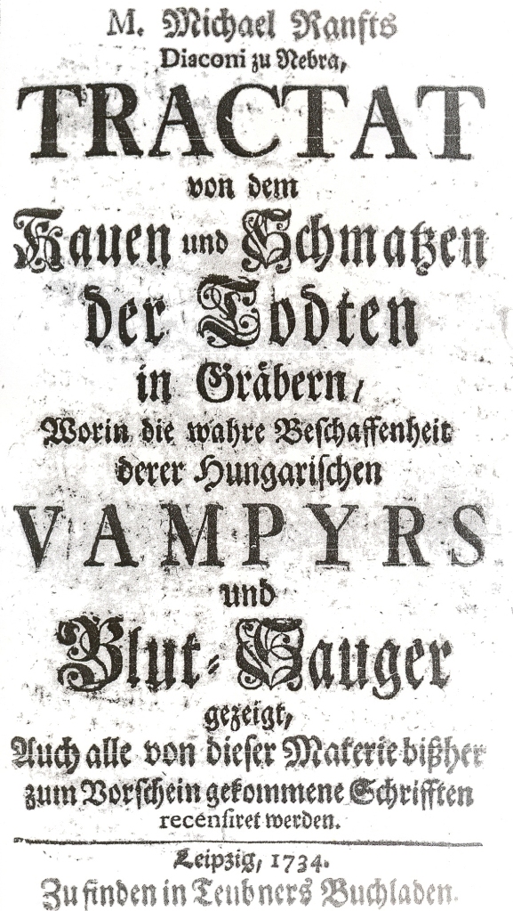 Trattato sui vampiri 1734