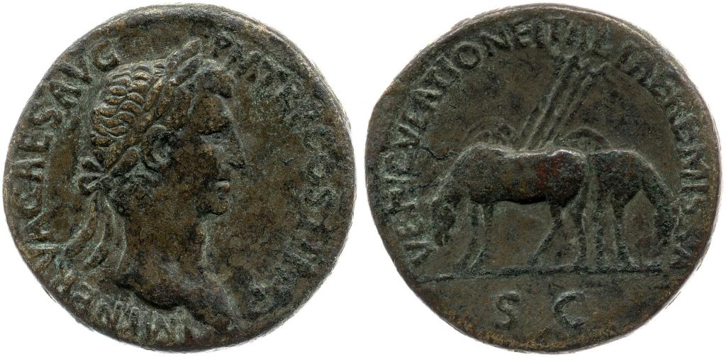 Sesterzio di Nerva Vehiculatione