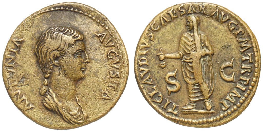 Ritratto monetale di Antonia