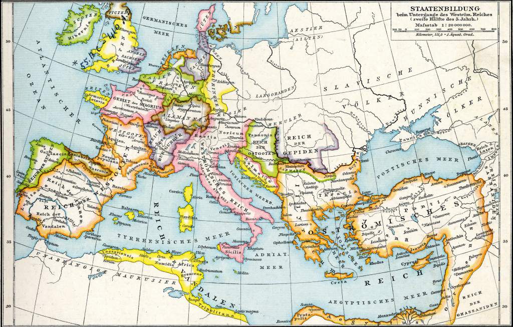 Carta dei regni romano-barbarici