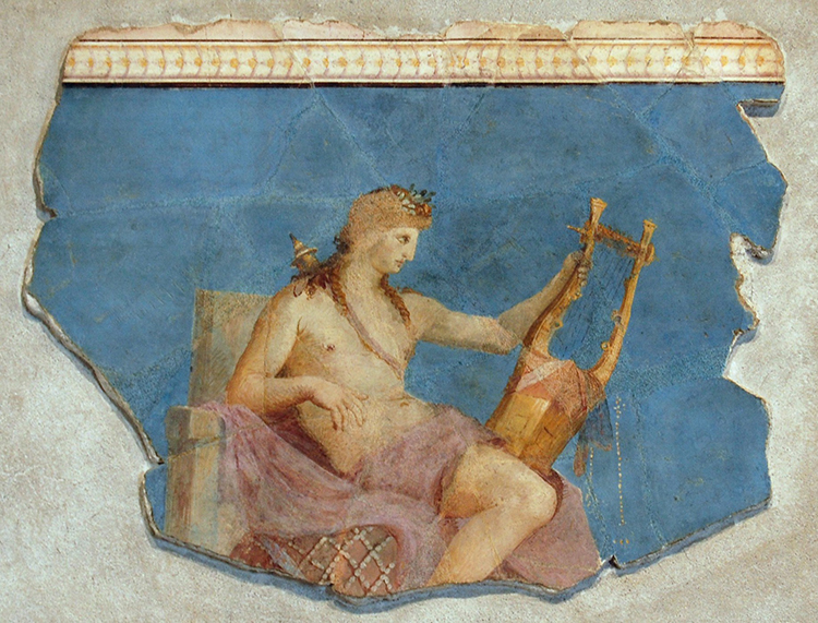 Affresco di Apollo dal Palatino