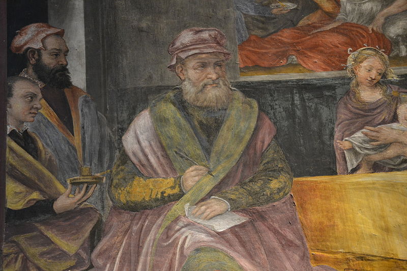 Affresco di un notaio