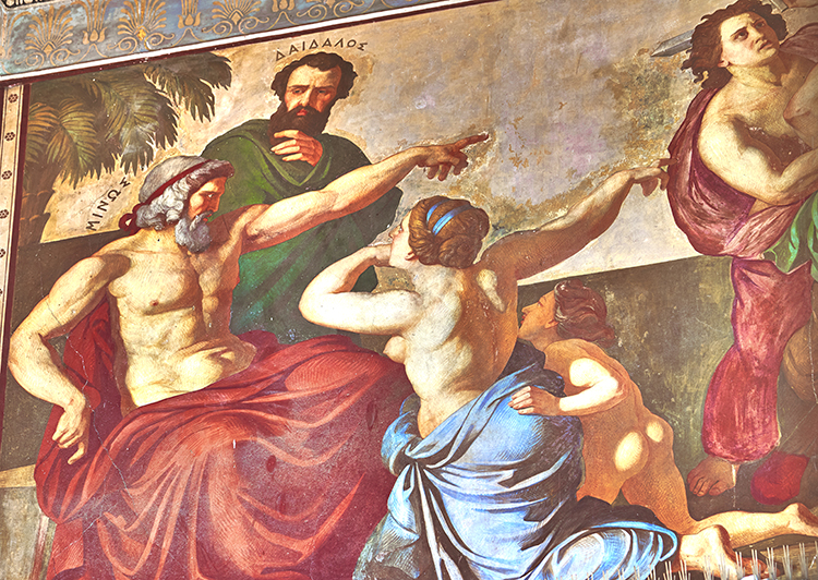 Affresco di Minosse e Dedalo