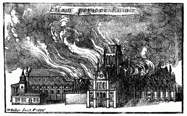 Disegno di St Paul in fiamme
