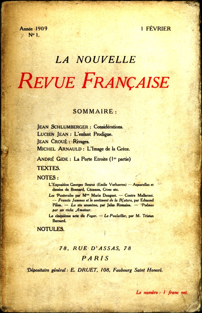 La Nouvelle Revue Francaise